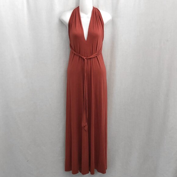 Reformation Halter Maxi Dress Tencel Stretch Small - Picture 1 of 11